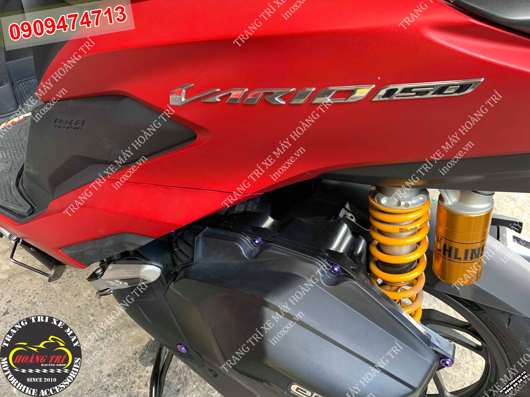 Gác chân Ducati lắp cho xe Vario - ảnh số 4